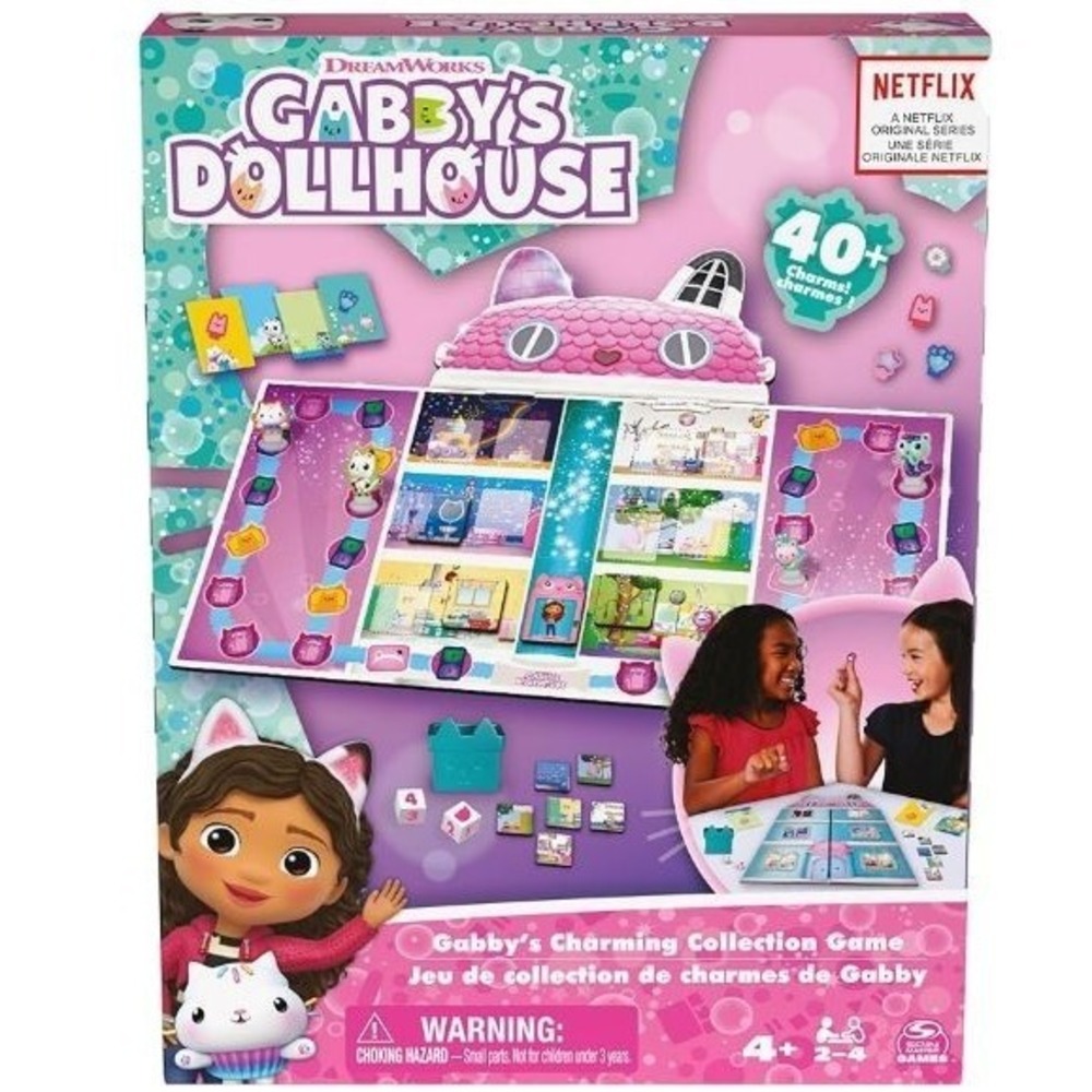 Gabby's Dollhouse Charming Collection Game Board Game Ages 4 and up NEW IN BOX